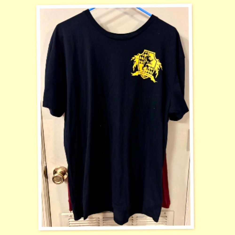 Warner Bros. Harry Potter Gryffindor Caped T-Shirt - Adult XL - Black Crew Neck
